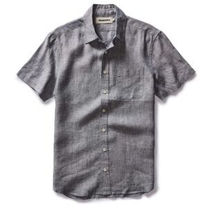 Taylor Stitch - The Short Sleeve California in Faded Navy Hemp lg/42